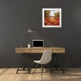thumbnail image 3 of Baynes, Maija 26x26 White Modern Wood Framed Museum Art Print Titled - Scarlet Fields II, 3 of 4