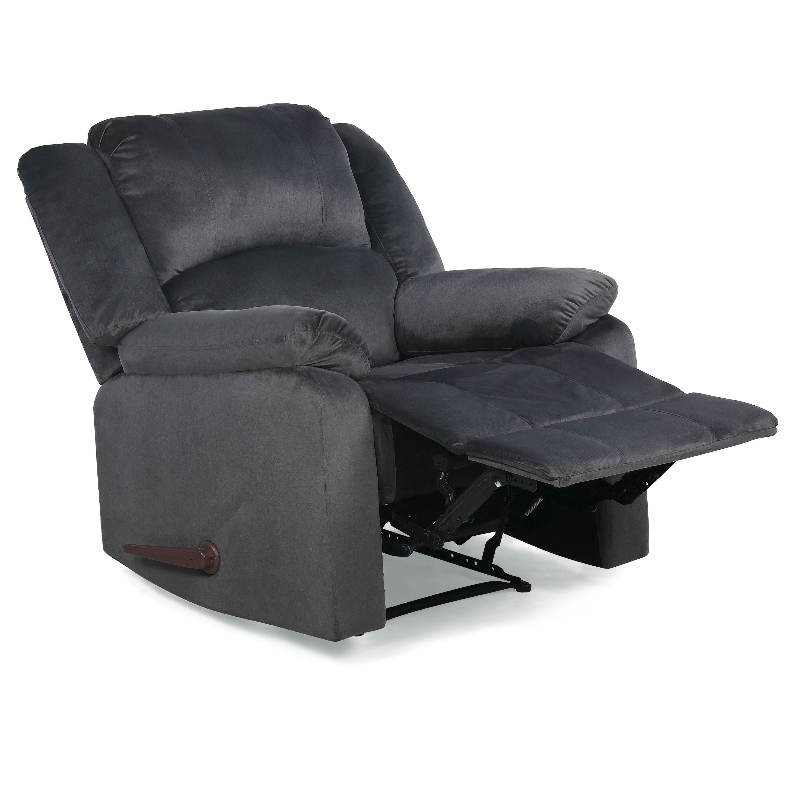 Relax A Lounger London Microfiber Manual Recliner Steel Grey Walmart