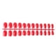 thumbnail image 3 of Guardurnaity 24 piezas de uñas postizas de ataúd resistentes a los arañazos de bailarina corta coloridas uñas acrílicas artificiales de color sólido DIY Juegos de manicura 17 rojo brillante, 3 of 4