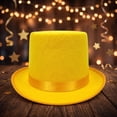 thumbnail image 5 of YAWUBT Magician Felt Top Hat for Adults, Butler Costume Top Hat, Ringmaster Hat, Steampunk Hat, Dress Up Party Hat, 5 of 7