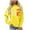 Yellow, variant on Cadancy Valentine Shirt Women Trendy Pullover Cute Heart Print Tops Loose Long Sleeve Valentines Day Sweatshirts Casual Crewneck Shirts