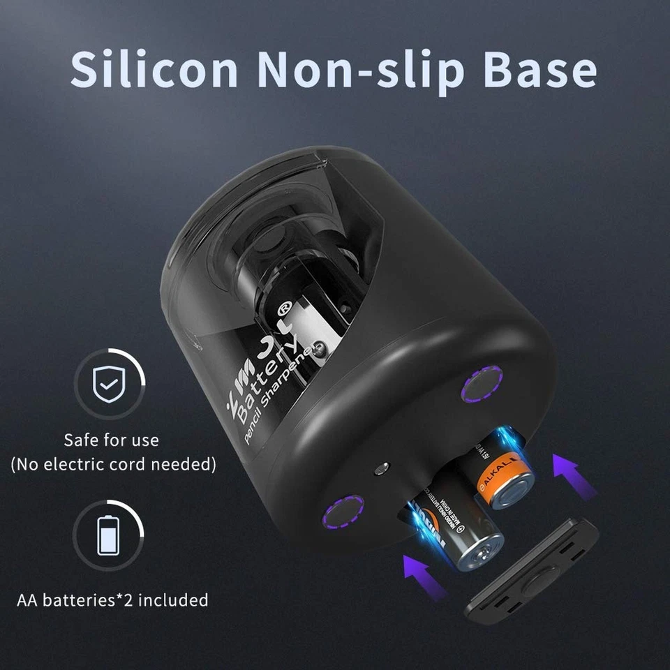 CRESTIN- Zmol Battery Operated Electric Pencil Sharpener, Quick Sharpener Pencil Sharp...