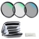 thumbnail image 1 of Kit de filtros de lentes NEEWER UV/CPL/ND4 67 mm con estuche de almacenamiento, 1 of 8