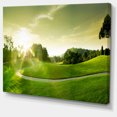 thumbnail image 2 of Green Valley Panorama - Landscape Canvas Art Print, 2 of 4