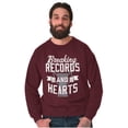 thumbnail image 5 of Breaking Records And Hearts Funny Sweatshirt for Men or Women Brisco Brands X, 5 of 6