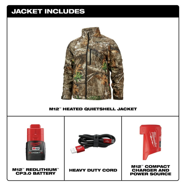 Milwaukee M12 Quietshell XXL Long Sleeve Men s Full Zip Heated
