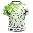 thumbnail image 1 of Styesk T-Shirts pour Homme Hommes Mode Décontractée Imprimé Sport Manches Courtes Col Rond Chemisiers Chemises, 1 of 4