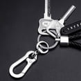 thumbnail image 2 of Car Keychain Pendant Number Plate Automobile Keyring Leather Anti-fingerprint Polishing Pressing Vehicle Key Holder Gift Type 3, 2 of 6