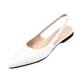 thumbnail image 2 of Norvail Womens Pointed Toe Flat Low Cut Back Strap Mid Heel Sandals, Wide Foot Sandals for Women Dressy, Comfortable Dress Heels for Office Wedding Summer, 2 of 4