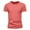 Red, variant on Men Summer Tops Mens Fashion Casual Solid Color Cot Ton O Neck Short Sleeve T Shirt Top Workout Shirt Men Short Sleeve Tan Quick Set Athletic Tops for T Shirts Tunic Men's Plain Orange M