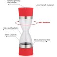 thumbnail image 2 of Moulin à Poivre Double Extrémité 2 en 1, Moulin à Épices en Plastique Réglable pour Cuisine (Rouge), 2 of 5
