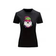 thumbnail image 2 of Playera Blusa Con Estampado De Santa Arbolito De Navidad Ropa Para Mujer Color Negro Talla Grande Marca Emil SaEs, 2 of 4