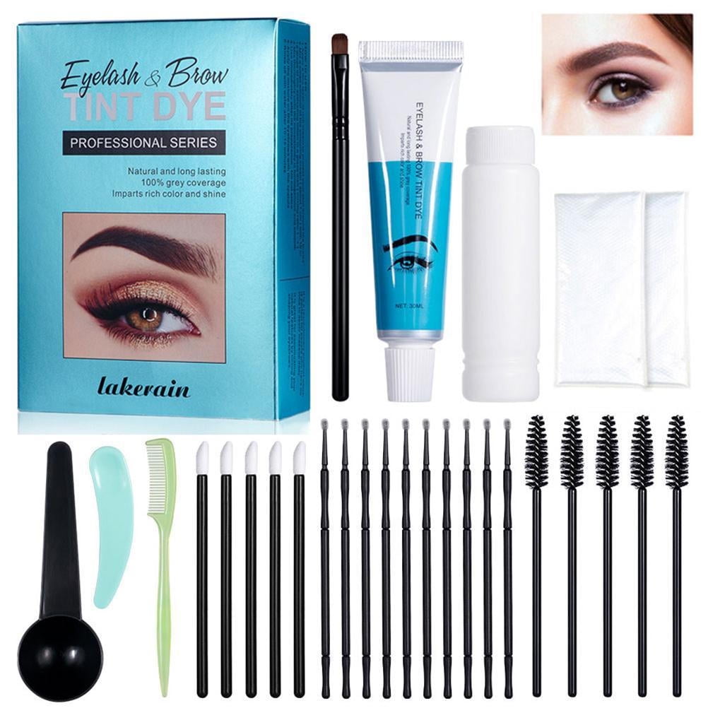 Eyelash Eyebrow Tint Kit Semi Permanent Brow Dye Tattoo Cream with