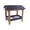 Black/Cedar, variant on AmishToyBox.com Ground Bird Feeder, Deluxe Fly-Through Covered Feeder for Birds and Squirrels with Screen Mesh Tray Cherry Wood/White