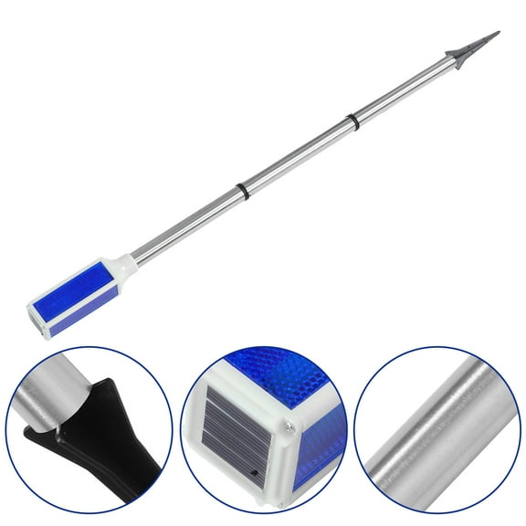 MLINS Solar Traffic Light Solar Signal Markers Light Driveway Road Safety Light Warning Lights Lane Marker Light High Pole Sided Lawn Decor