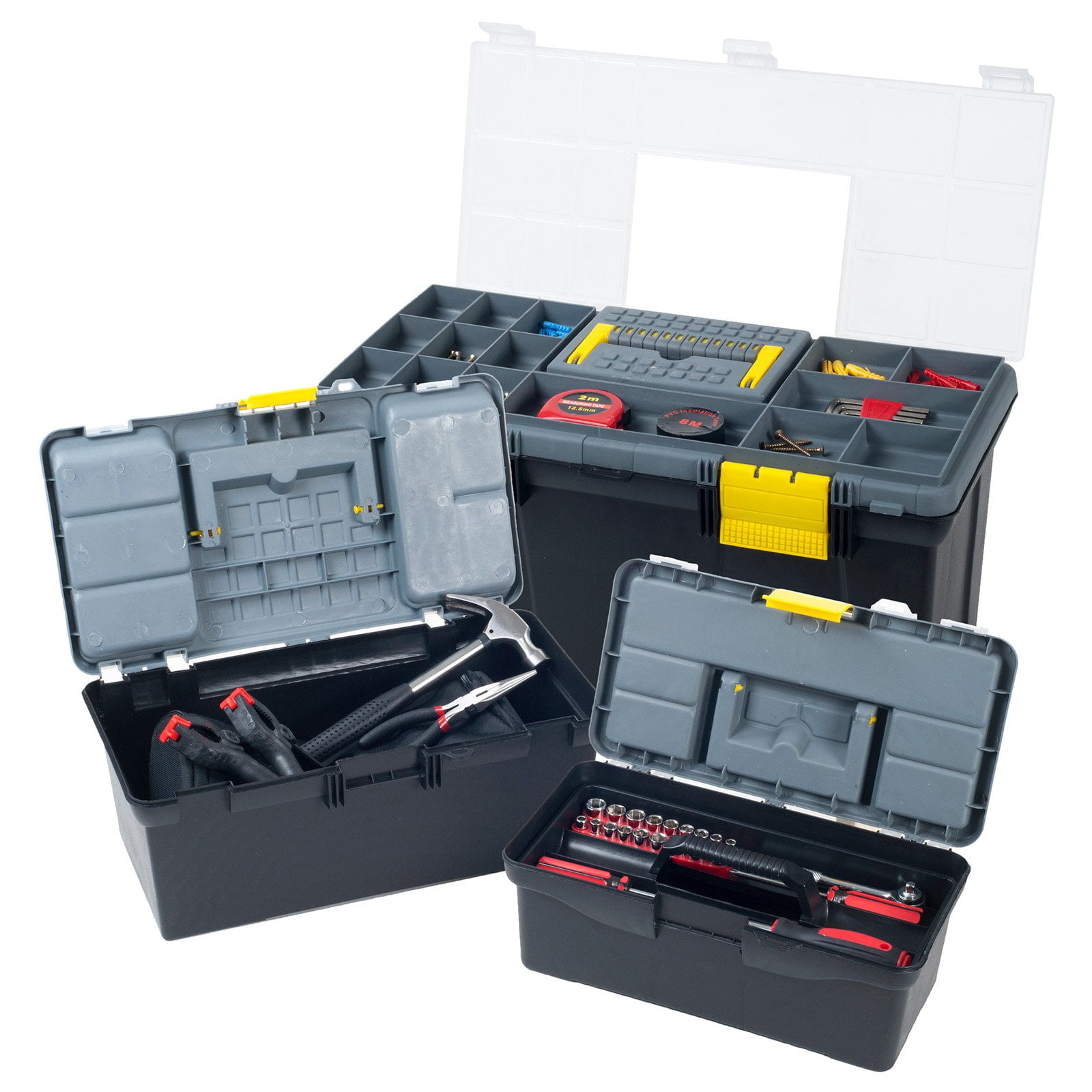 Stalwart Crafts 3 in 1 Tool Box Set by Trademark Global LLC