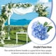 thumbnail image 3 of Cateissary Fiesta de hortensias artificiales Flores de simulación Decoraciones de plantas al aire libre Centros de Arreglos Jardín Habitación Decoración del hogar Azul Cateissary HA070479-02, 3 of 6