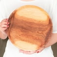 thumbnail image 3 of Round Classic Acacia Wood Salad Plate 4-Pack, 3 of 5