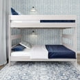 thumbnail image 2 of Plank+Beam Solid Wood Farmhouse Queen over Queen Bunk Bed Bed for Adults, White Wash, 2 of 8