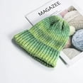 thumbnail image 6 of SikaFu New Women's Hat Fashion Autumn and Winter Gradient Tie-dye Warm Wool Knitted Beanie Hat Bonnets Casqute, 6 of 6