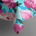 thumbnail image 5 of Pioneer Flower Floral Print Pattern Square Tablecloth,Waterproof Square Table Cover,Wipeable Spillproof Washable Table Cover for Home Kitchen Party Decor 42"X42"(107x107cm), 5 of 6