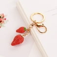 thumbnail image 5 of Naierhg Women Fashion Strawberry Fruit Keychain Key Ring Bag Hanging Ornament Pendant, 5 of 7