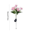 thumbnail image 4 of Solar Powered Garden Flower Stake Lights, IP65 Waterproof LED Floral Lamp, Auto On Outdoor Landscape Lighting For Yard Pathway Patio Backyard Evening Holiday Decoration, 4 of 9