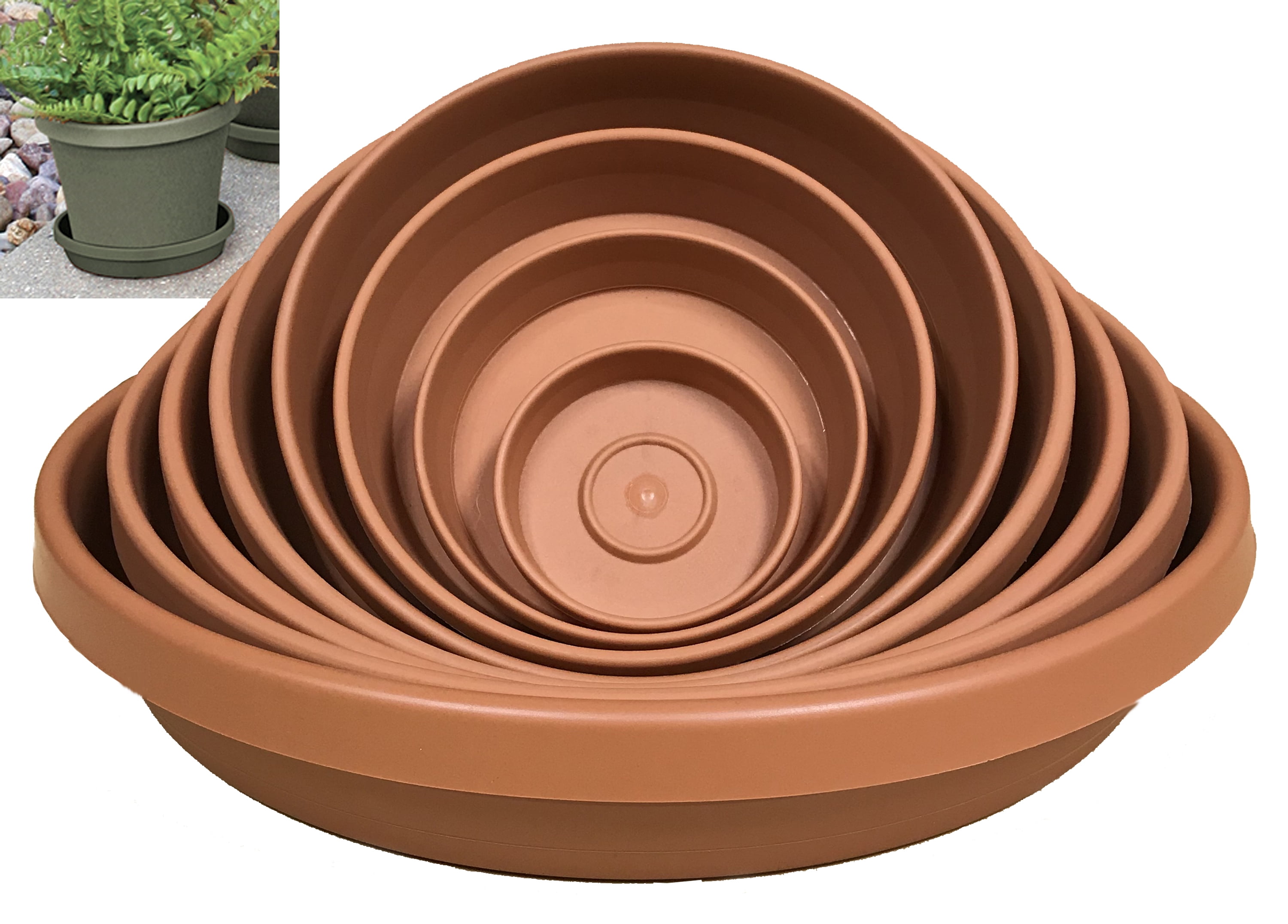 Bloem Terra Plant Saucer Tray 8" Terra Cotta