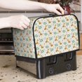 thumbnail image 6 of KLL Giraffe And Elephant Print 2 Slice Toaster Dust Covers Kitchen Small Appliance Cover with 2 Pockets,Can hold Jam Spreader Knife & Toaster Tongs (11.4 x 7.9 x 7.5), 6 of 6