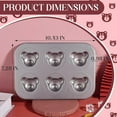 thumbnail image 2 of COSANO  Muffin Pan – 6 Cup, Bear Shaped Mini cake pan, Dishwasher Safe,cupcake pan Heat Resistant to 428°F - Send Goods from Local Warehouse, 2 of 5