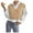 Khaki, variant on Womens Sweater Casual College Style Knitted Vest Sleeveless V-Neck Retro Fall Outfit,Black,M