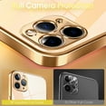 thumbnail image 3 of Crystal Clear Case for iPhone 11 Pro Max, [Not Yellowing] [Camera Protection] [Military Grade Drop Tested] Transparent Shockproof Protective Phone Case Silicone Slim Cover, 6.5", Luxury Gold, 3 of 9