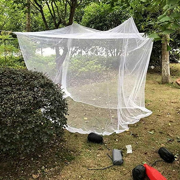 Indoor Outdoor Insect Mosquito Fly Net, Compact and Lightweight Portable  White Bug Cover for Camping, Hiking, Fishing