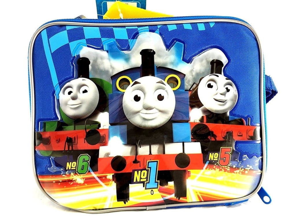 Thomas The Train Lunch Box Bag Strap Blue Toddler Boys Lunchbox Soft Insulated 