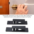 thumbnail image 4 of Keyed Entry Door Lock Lever, Matte Black Interior Entry Door Handle with Lock and Key, Silent Aluminum Alloy, Fluently Open and Close, 4 of 7