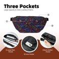 thumbnail image 4 of Naloa Colorful Shells Print Running Belts for Men Women,Running Fanny Pack with 2-Zipper Pockets,Waterproof Waist Pack for Travel Hiking Running Outdoor Sports, 4 of 8