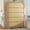 Natural, variant on 5 Drawer Tall Dresser – Modern Black Chest of Drawers with Anti-Tip, Space-Saving Storage for Bedroom, Hallway, Entryway (Black)