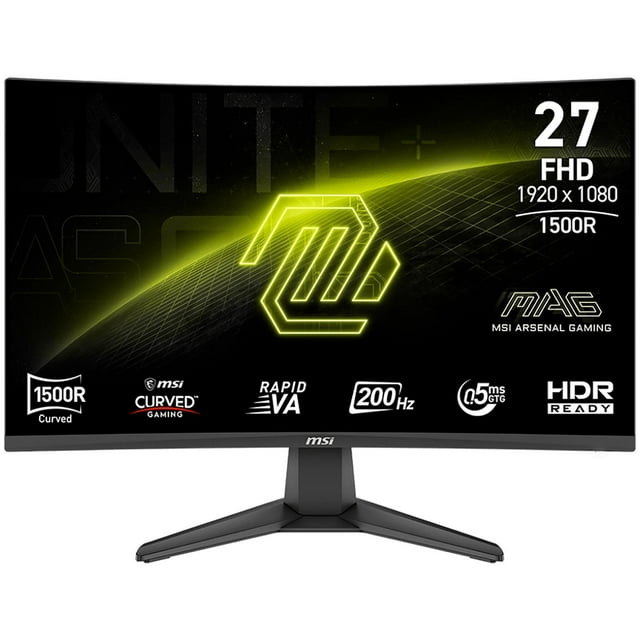 Monitor Gamer Curvo 27 MSI MAG 276CF E20 0.5ms 200Hz Full HD Rapid VA HDMI Adaptive-Sync negro