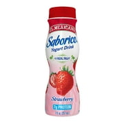 El Mexicano Saborico Strawberry yogurt drink 7 fl. oz. bottle