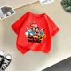 thumbnail image 3 of Camiseta de algodón de manga corta de verano de Mickey Minnie de Disney para niños, camisetas casuales de moda para niños y niñas, camisetas lindas de dibujos animados, ropa para niños, 3 of 5