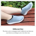 thumbnail image 3 of Sonducket 1 par de fundas de silicona para zapatos para hombres y mujeres, antideslizantes, flexibles, impermeables, elegantes, a prueba de fugas, Accesorios de calzado Blanco S Sonducket AP012017-02, 3 of 6