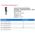 thumbnail image 2 of Front Left Strut and Coil Spring Assembly - Compatible with 2014 - 2019 Nissan Sentra 2015 2016 2017 2018, 2 of 2