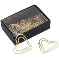thumbnail image 1 of ZOUSSIQI Heart Paper Clips, Small Paperclips Creative Cute Paper Clips for Paper Non Skid Usualy for Office School Book Notebook Document Organizing and so on (12 Pieces - Gold) CA919-51247, 1 of 7