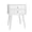 White, variant on Gymax Wooden Nightstand Mid-Century End Side Table Bedroom W/2 Storage Drawers Brown