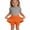 czb# Orange11, variant on CUZIBR Baby Girls Tennis Skort Breathable Relaxed High Elastic Waist Golf Running Skirts A-Line With Shorts Outdoor Running Casual Summer Fashionable Soft Mini Skirts Easter Dress,Black,4-5 Years