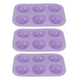 thumbnail image 1 of 3 moldes semiesféricos de silicona para hornear para chocolate, pudín, mousse, postre, herramientas de cocina, color morado, 1 of 14
