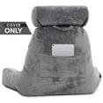 thumbnail image 5 of Husband Pillow Medium Cover Only Dark Grey, Cozy Microfiber Bed Rest Pillow Cover with Arms - Array of Colors - Generous Side and Back Pockets - Perfect Fit for Your Favorite Comfy Reading Pillow, 5 of 5