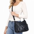 thumbnail image 5 of BadPiggies Women's Soft PU Leather Shoulder Bag Ladies Crossbody Purse and Handbags Lightweight Pocketbooks - Black, 5 of 9