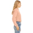 thumbnail image 2 of Ladies' Cropped Fleece Hoodie - PEACH - XL, 2 of 3