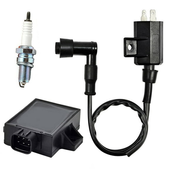 Labwork Ignition Coil Spark Plug CDI Box Kit Fit for 1996-2002 Kawasaki Bayou 220 KLF220A, 2003-2011 Bayou 250 KLF250A